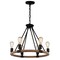 Cwi Lighting Ganges 6 Light Up Chandelier With Black Finish 9671P25-6-101 - alternate 1